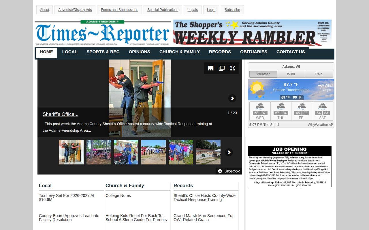 Adams County crime news local newspaper source page