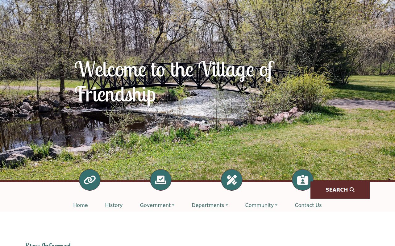 Adams County Village of Friendship municipal records contact source